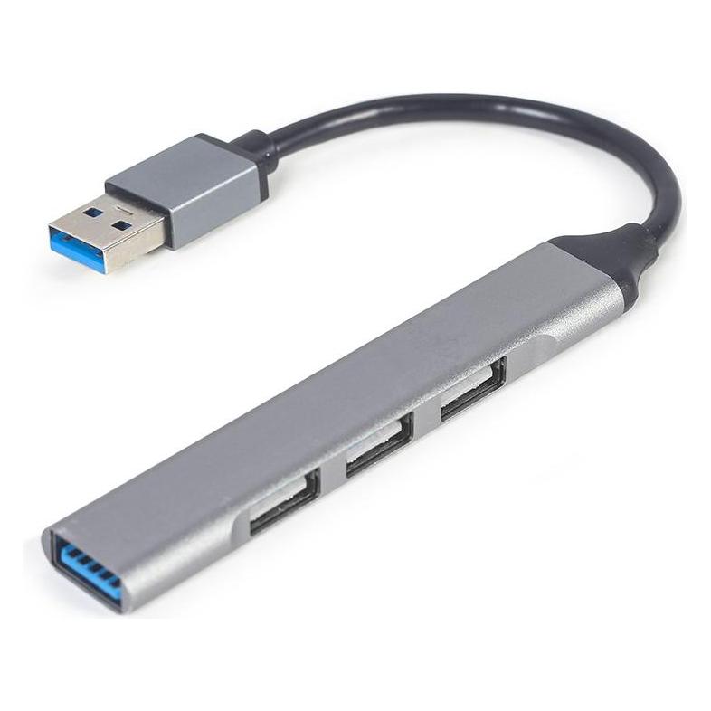Gembird 4-port USB hub silver (USB-A, 4 Ports) (UHB-U3P1U2P3-02)