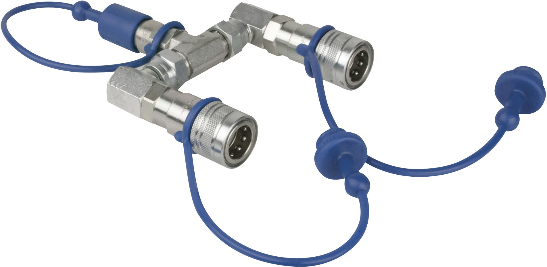 Showtec Co₂ 3/8 Q-Lock 2-Wege-Verteiler Geschlossenes System
