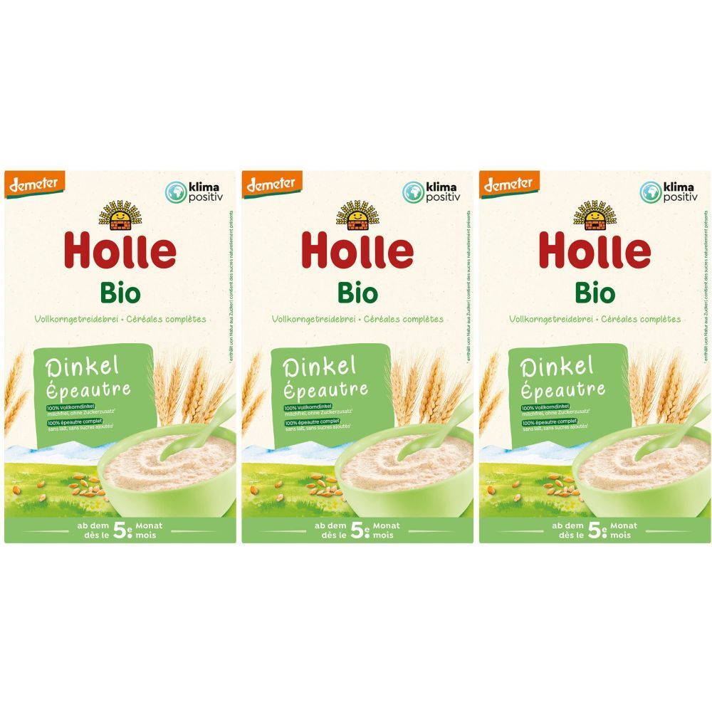 Holle Babybrei Dinkel Bio 250 g x3 3x250 Brei