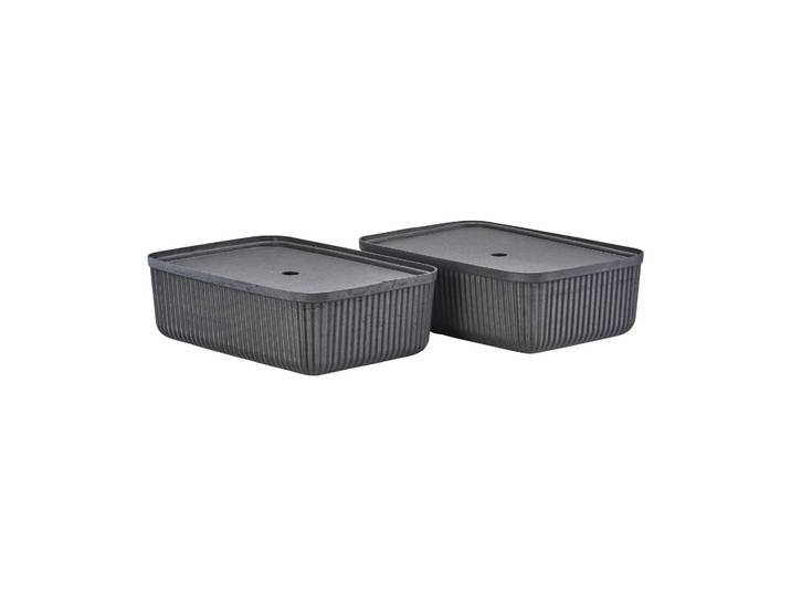 Zone Denmark Boîte de rangement Pulp 32x48 cm, lot de 2 Black