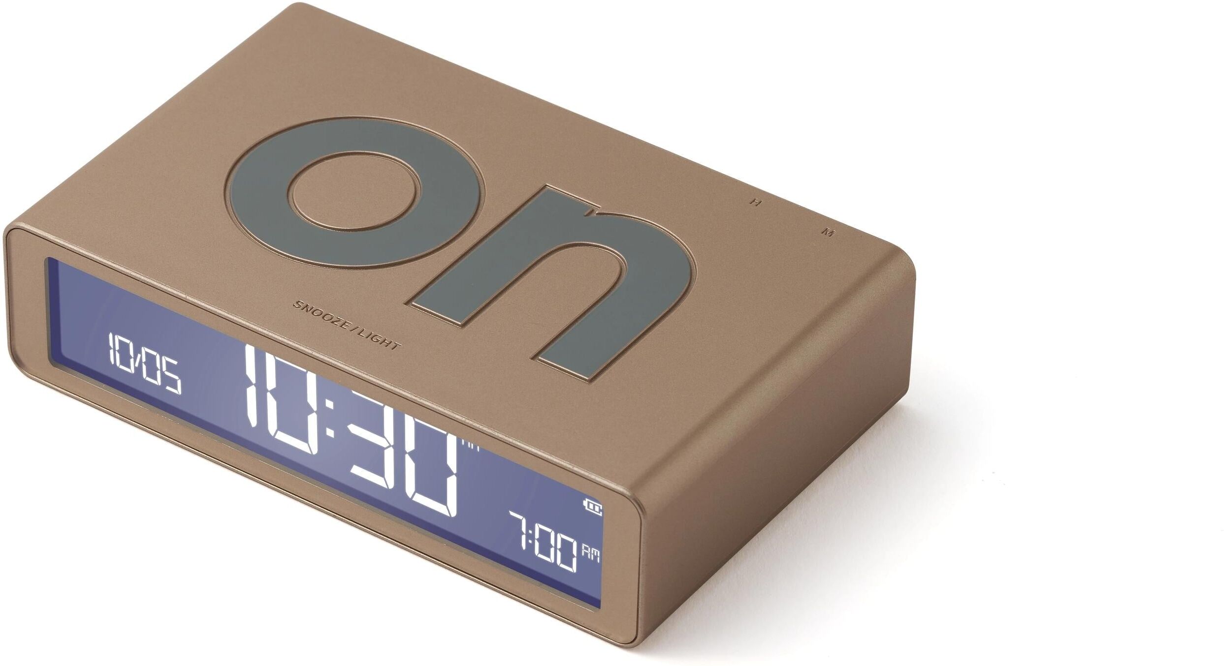 Wecker LEXON "Flip Classic", gold (goldfarben), Wecker, Wecker goldfarben Einheitsgröße