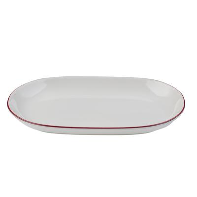 IDFine Modest Maroon Magnus Oval Platter 18 cm 12 Stück