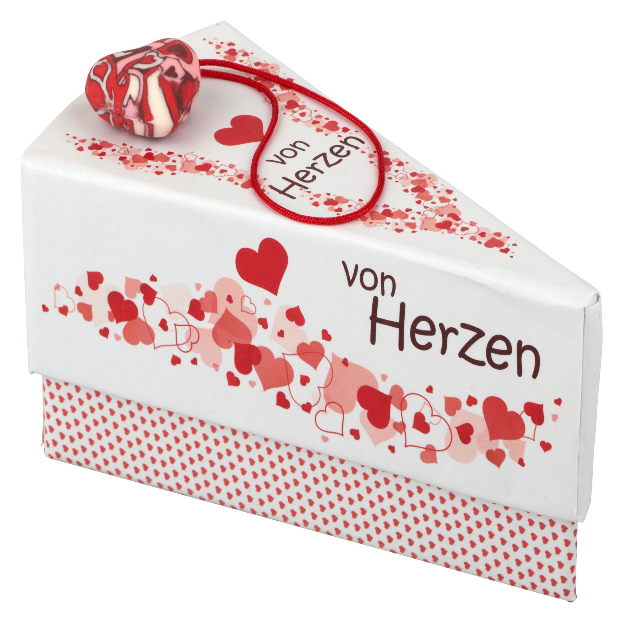 Hergo Tortenstück für Geldgeschenk "von Herzen" (1279)