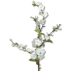Deko-Zweig Kirschblüten 88 cm Stoff Beige Creme