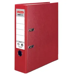 herlitz Ordner Rückenbreite 8 cm DIN A4 Kunststoff rot