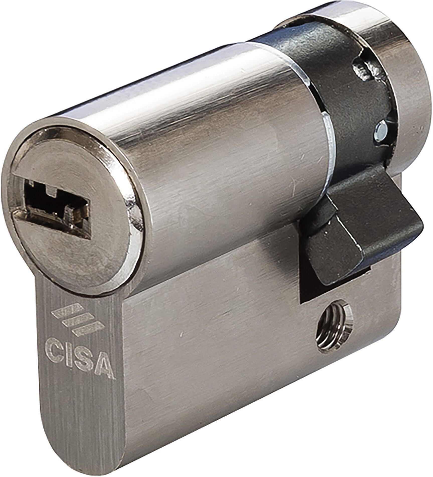 Cisa MEZZO CILINDRO  ASIX MISURA 40 = 30+10 mm OTTONE NICHELATO