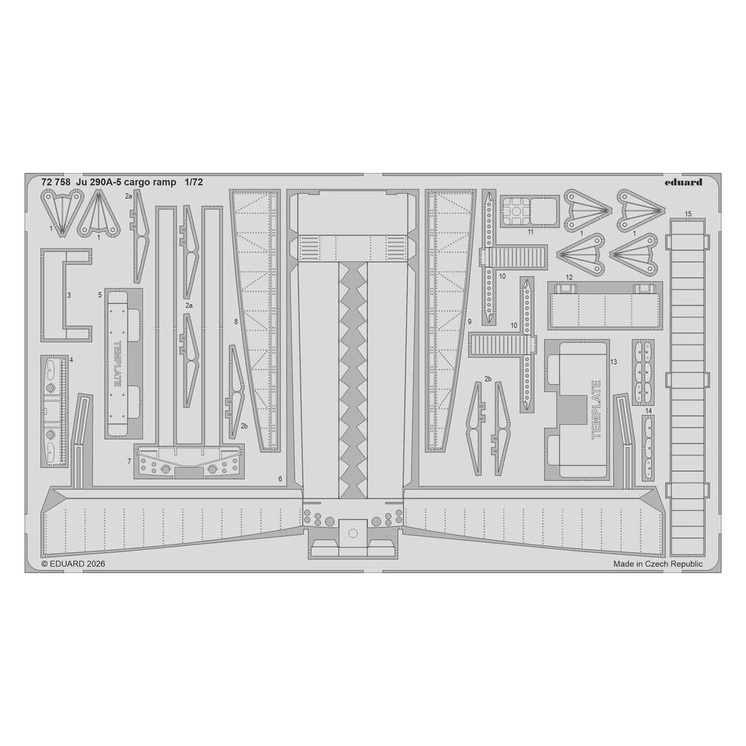 Eduard Ju 290A-5 cargo ramp for Revell (72758)