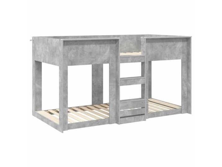 Lit adulte/enfant 80x200cm - VIDAXL - Lit superposé - 2 places - pour Enfants Gris béton L15298