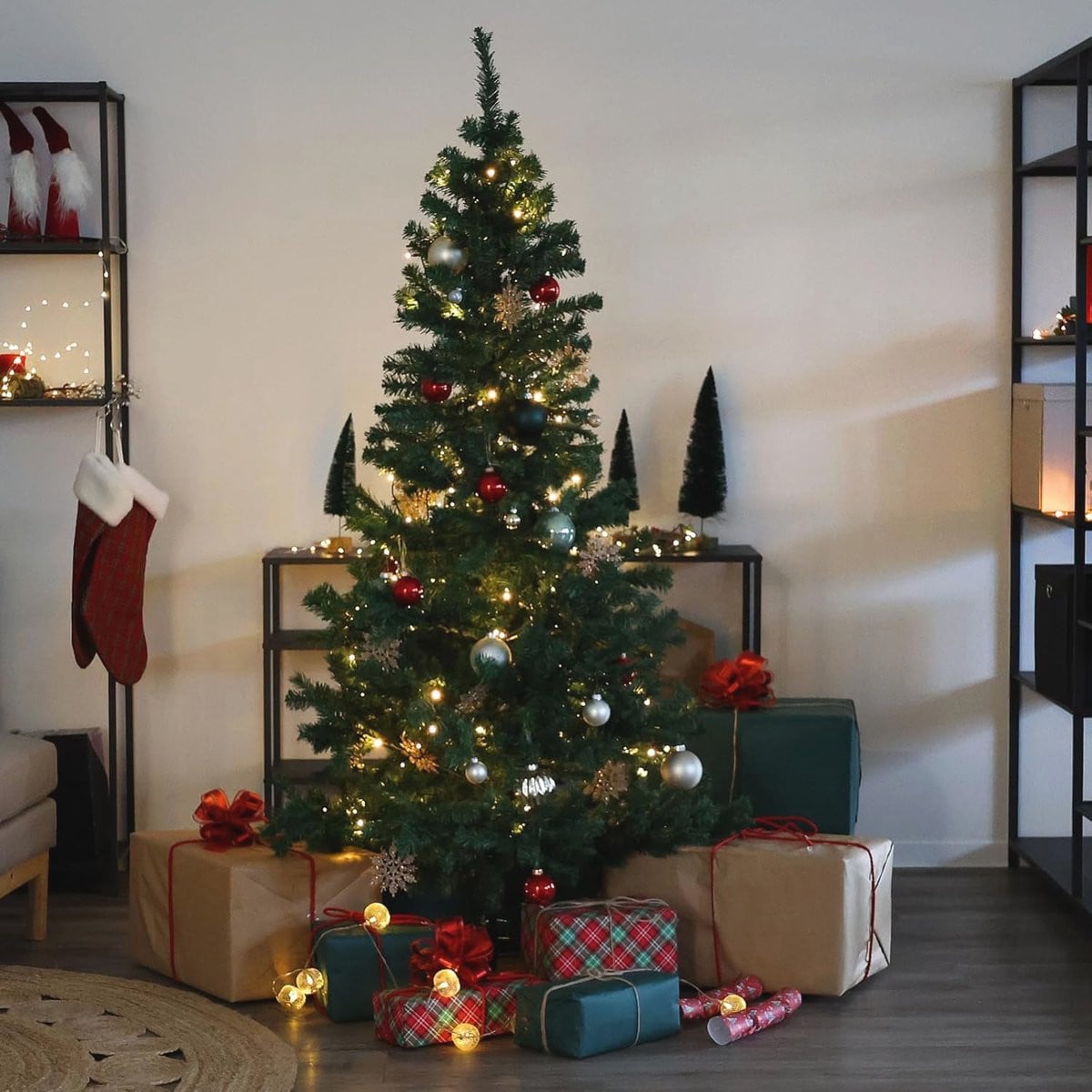 Kunstkerstboom met 460 takpunten - 150 cm dennenboom voor decoratie