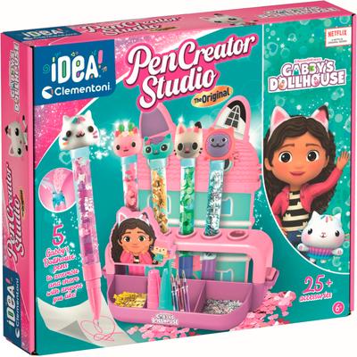 Kreativset CLEMENTONI "Idea, Mein Stift-Atelier - Gabby`s Dollhouse", rosa (bunt), Kreativsets, Kinder, Kunststoff