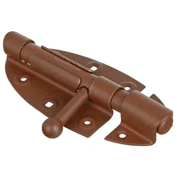 Alberts DURAVIS® Bolzenriegel mit rundem Griff Rostbraun