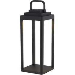 Außenleuchte Tischlampe Balkonleuchte LED schwarz matt Aluminium Gartenlampe