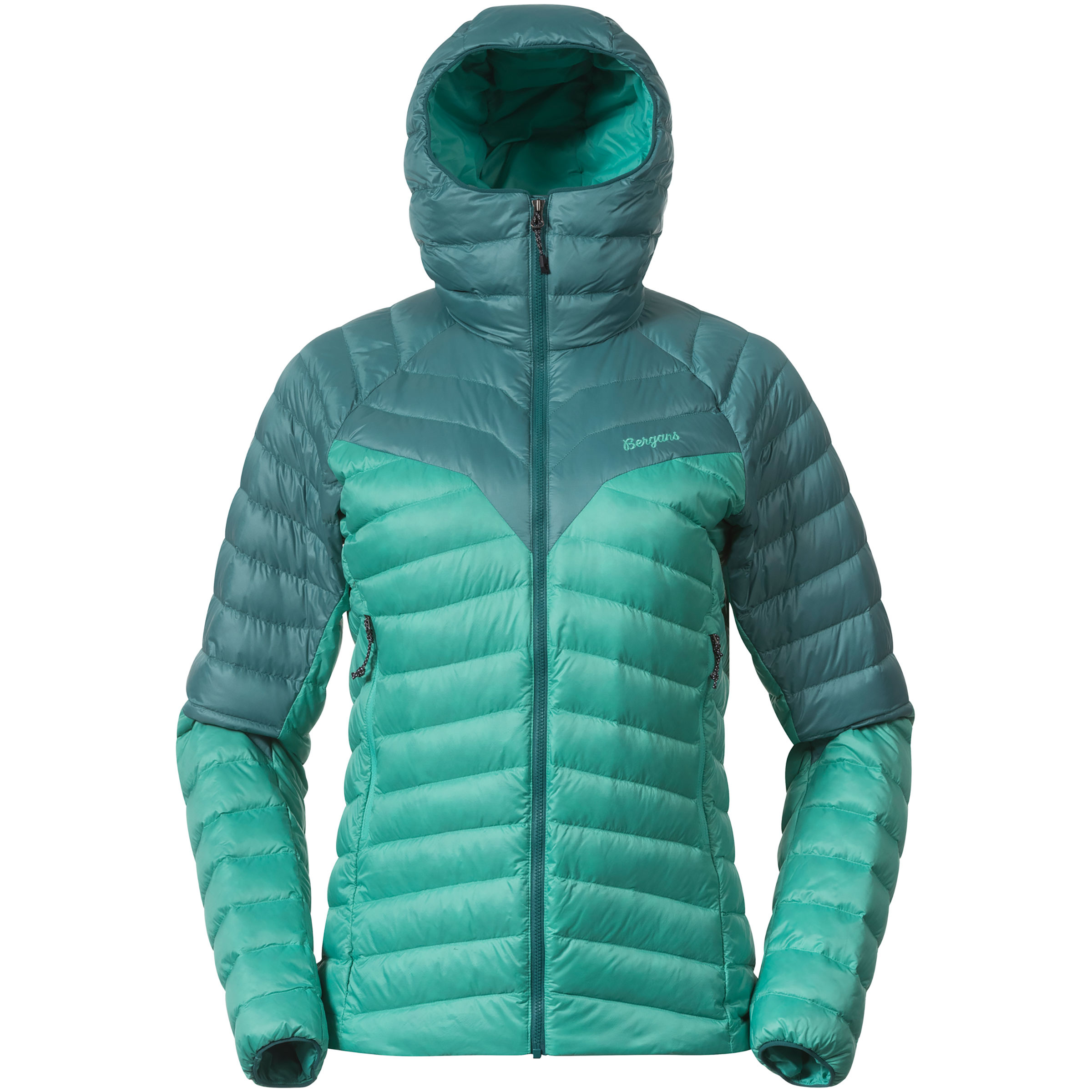 Bergans Tind Light Down Damen Isolationsjacke gruen Größe M Trekking Widerstandsfähig Wasserabweisend