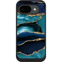 Nivocase Handyhülle für Google Pixel 10a Hülle NIVOpure Case Schwarz Glitzer Look Marmor Trends (Google Pixel 10a), Smartphone Hülle, Schwarz