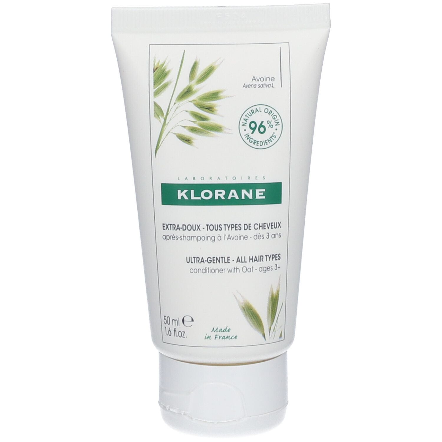Klorane Ultra-Gentle Conditioner with Oat All Hair Types Nieuwe Formule 50 ml Haarspülung