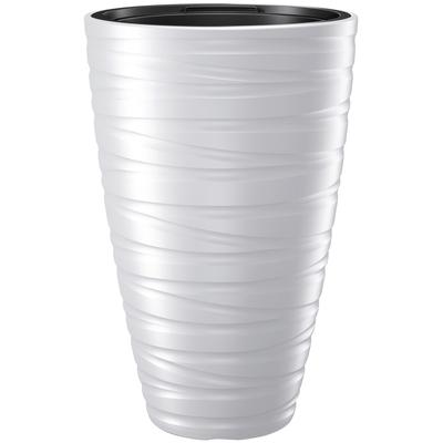 Blumentopf PROSPERPLAST "Maze", weiß, Kunststoff, Pflanzgefäße, Ø 37,5 x 57,9 cm