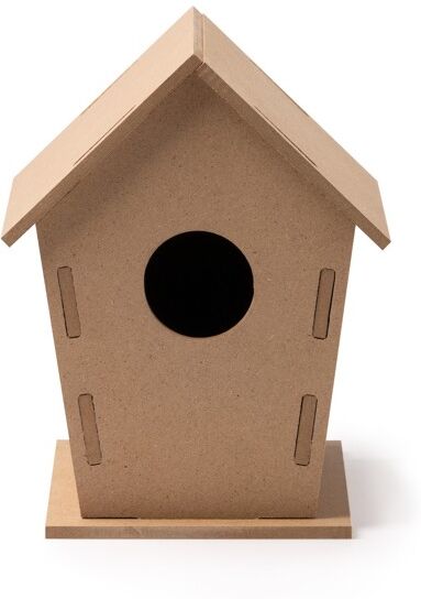 Maison d'oiseau personnalisable en MDF Manik beige TAILLE UNIQUE ADULTE