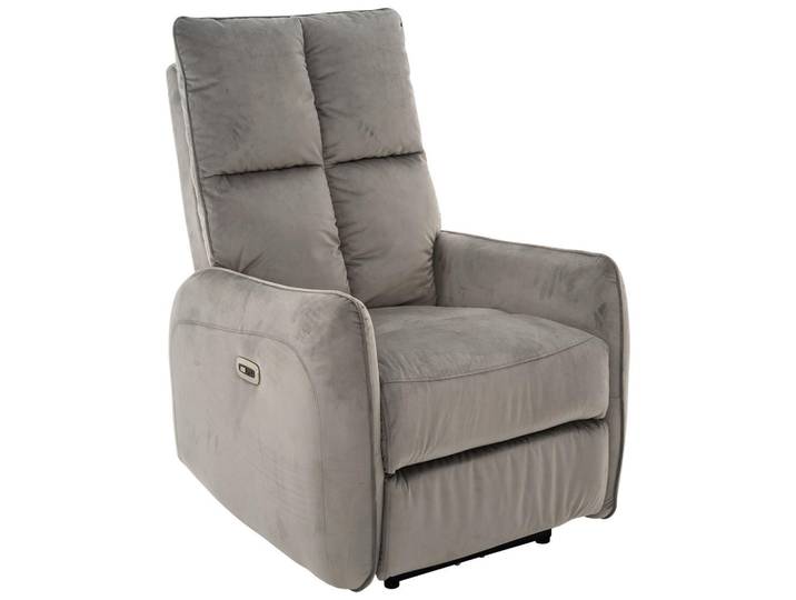 Carryhome Relaxsessel, Grau, Metall, 76x109x87 cm, Stoffauswahl, Relaxfunktion, Wohnzimmer, Sessel, Relaxsessel