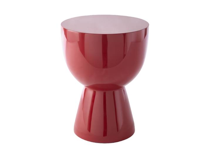 Design Beistelltisch & Hocker „Tip Tap“ Burgundrot Pols Potten
