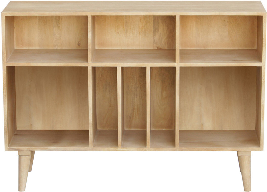 Miliboo Sideboard Ablageschrank für Flaschen oder Platten aus Mangoholz ISIDRO