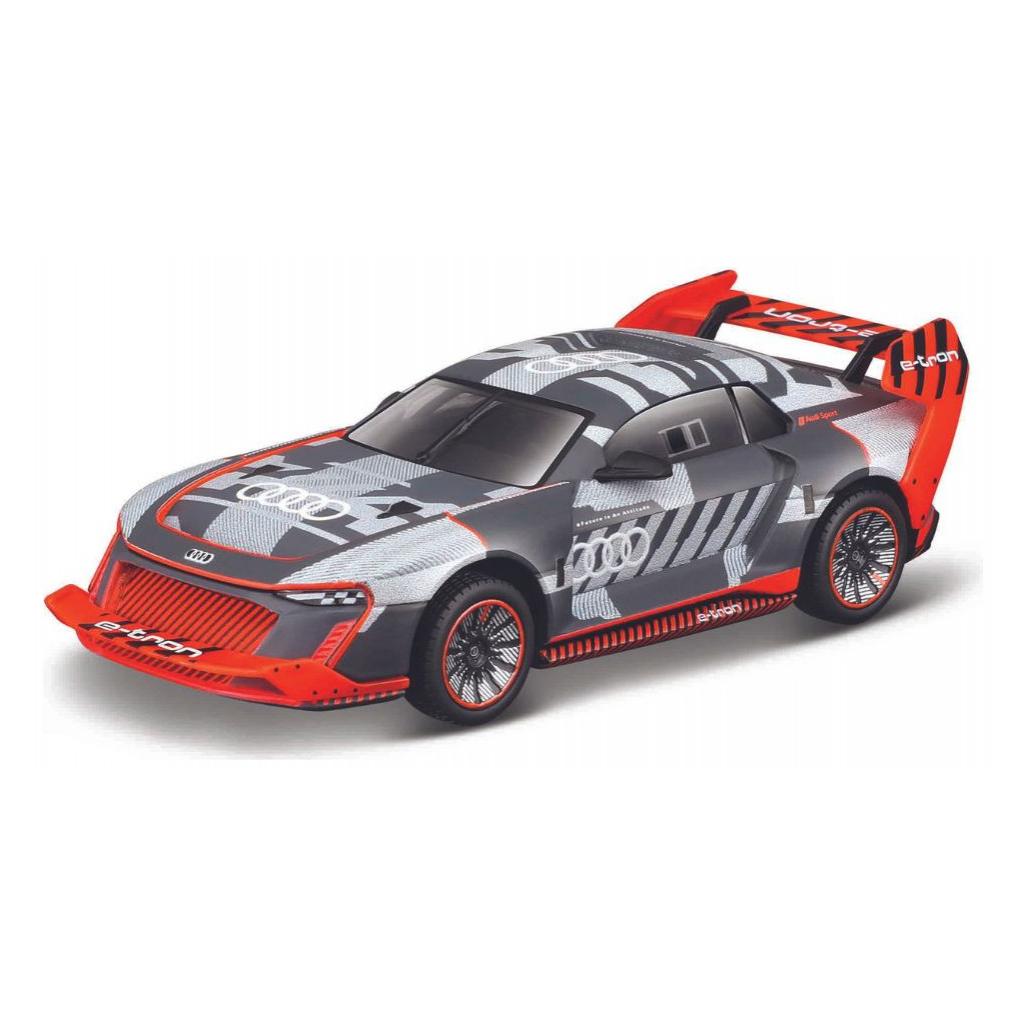 Bburago Diecast 1:43 Race in Acrylic Box Audi S1 e-tron quattro Red/silver Ages 14+ 18-38311 (38311)