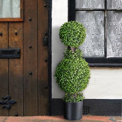 Regency International "American Boxwood Double Ball Topiary 32"" - Plastic"