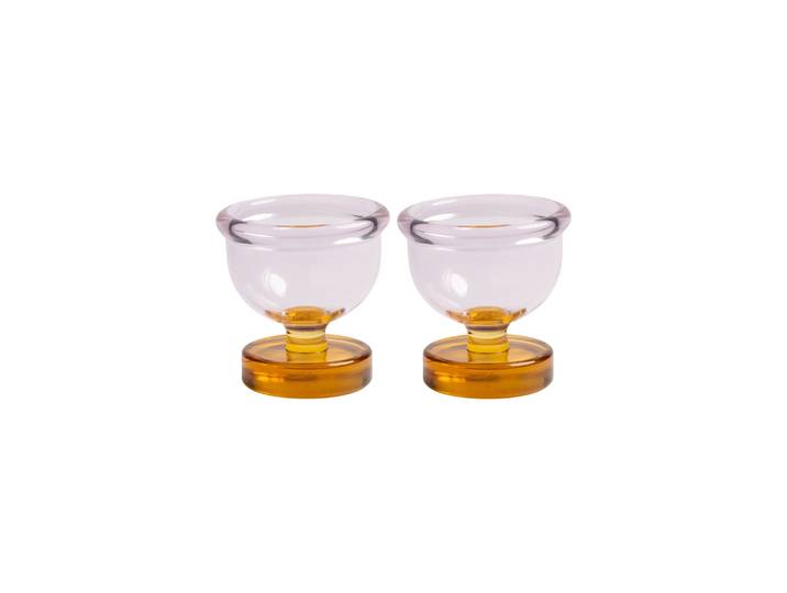 & klevering - Coquetier Cantine - Rose - Verre borosilicaté