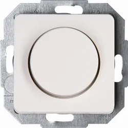 Kopp 843513086 MILANO - Kombigerät - Druck-Wechselschalter, Dimmer, für LED, Glühlampen, Halogenlampen, Farbe: weiß