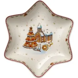 Villeroy & Boch Winter Bakery Delight Sternschale mittel: Lebkuchendorf 24,5cm