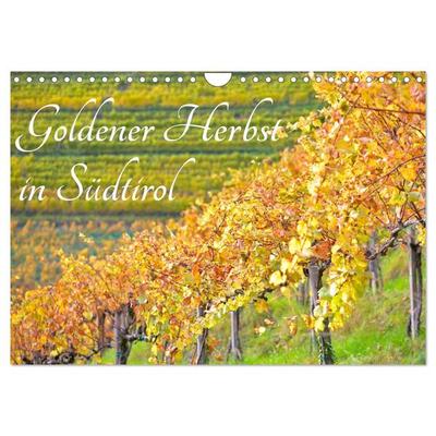 Goldener Herbst in Südtirol (Wandkalender 2026 DIN A4 quer), CALVENDO Monatskalender