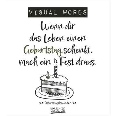 Geburtstagskalender Visual Words