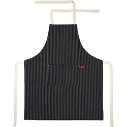 Stuco Schürze Design gestreift - schwarz