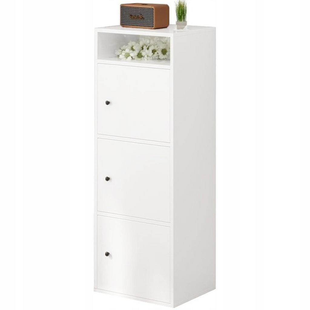 Regal,, Weiß, Holzwerkstoff, 40x138x34 cm, Arbeitszimmer, Aktenschränke