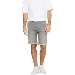 Mac Jog’n Bermuda Shorts in hellgrauer Waschung-W34