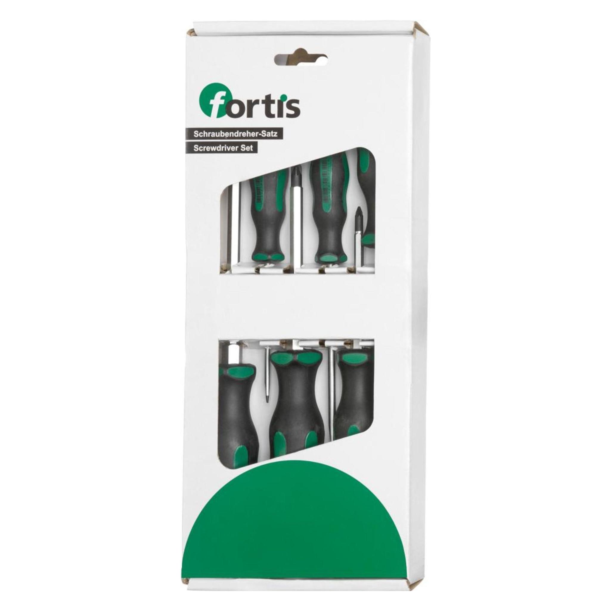 Magni Schraubendreher-Satz Schlagkappe Schlitz/PZ 6-teilig FORTIS (6-Kant) (4317784727129)