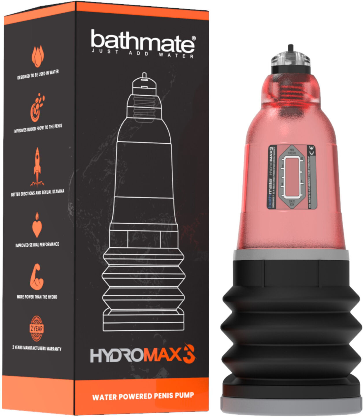 Bathmate Hydromax3 - red hydropump