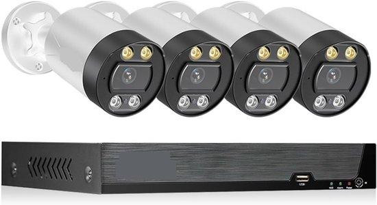 Beveiligingscamera Systeem met 4K Ultra HD Resolutie en 8 Kanalen - Wit