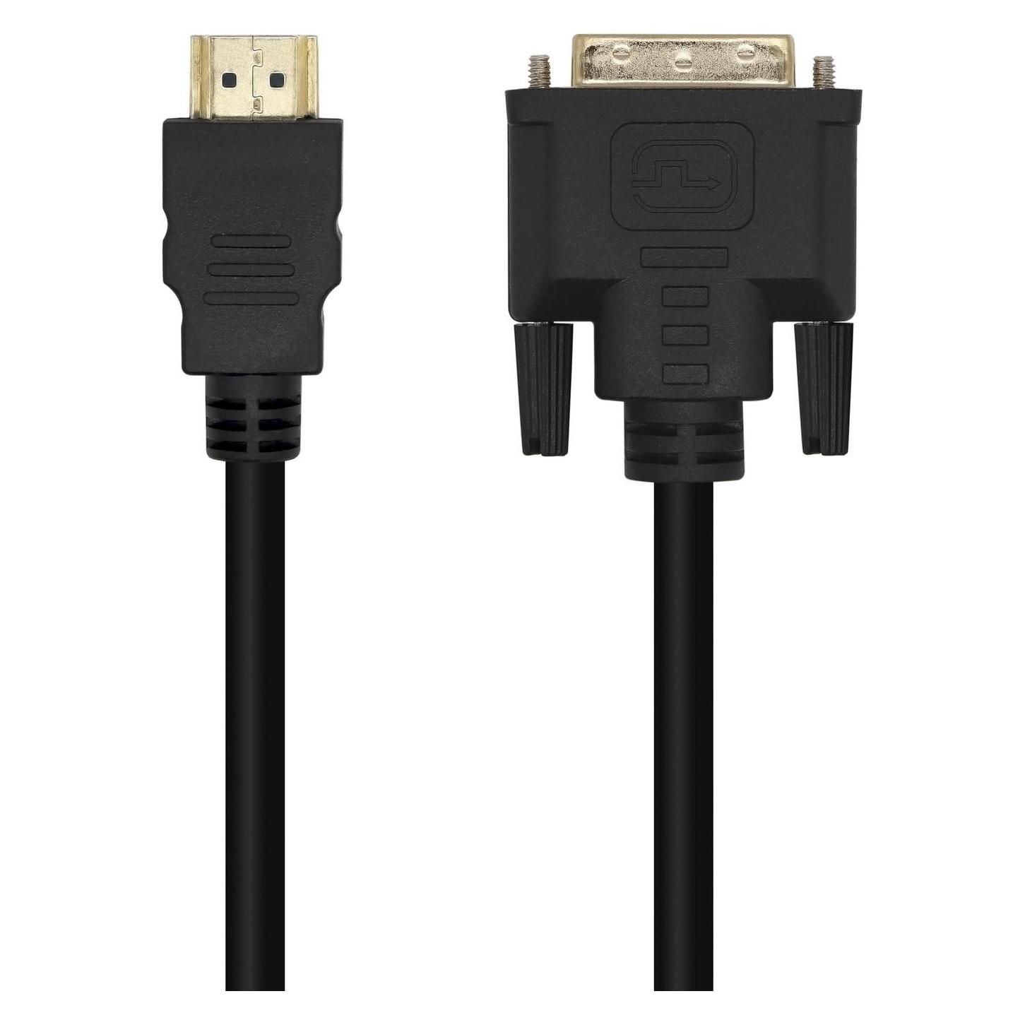 Aisens CABLE DVI A HDMI DVI18 1/M-HDMI A/M NEGRO 3.0M (3 m) (A117-0451)