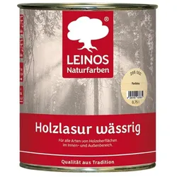 Leinos Holzlasur wässrig 266 Farblos - 0,75 l Dose