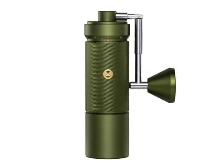 TIMEMORE Manuelle Kaffeemühle Chestnut S5 Pro Fassungsvermögen 30g Handkaffeemühle für den Hausgebrauch, hochpräzise externe Einstellskala für Reisen/Camping, Grün