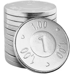 CombiCraft Einkaufswagenmünze 1€-Format - 100 Stück