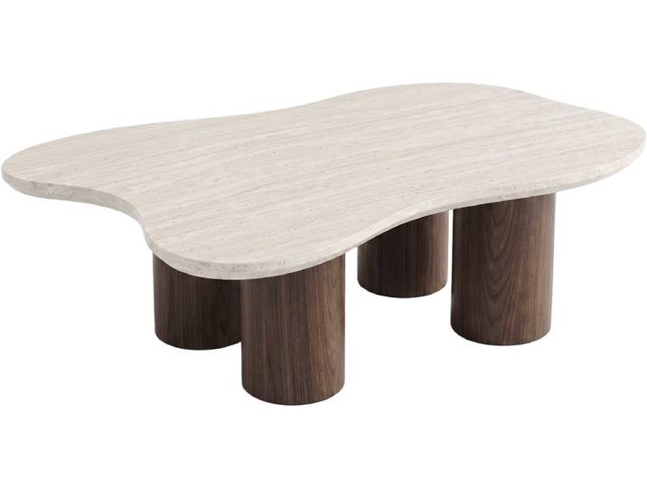 Table basse en bois design Lya - 120 cm - Marron