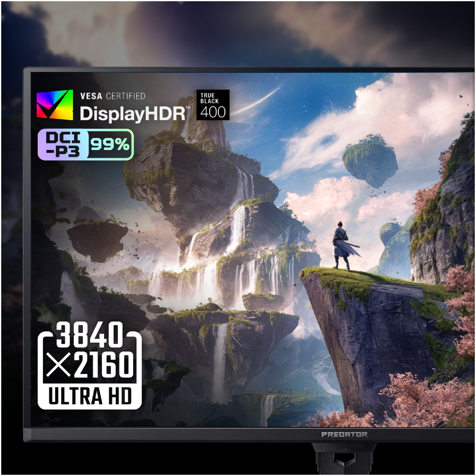 Acer Predator X32 X5 32" QD-OLED 4K UHD 240 Hz 0.03ms AI ProxiSense Height Adjustable Gaming Monitor with Speakers