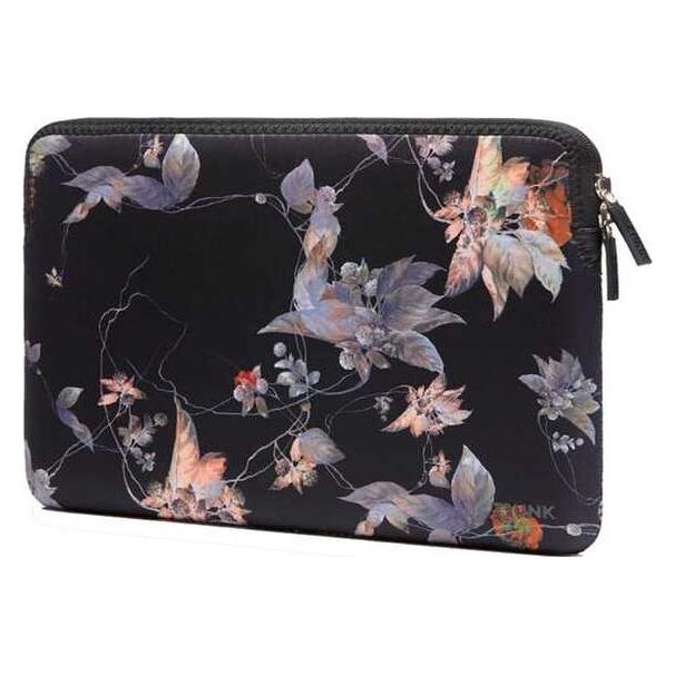 Trunk 14" PC Sleeve, Black Flower. Neopr (14") (TR-PC14-BFL)