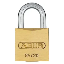 Vorhängeschloss Messing 65/20 gl.-6204 - gleichschließend