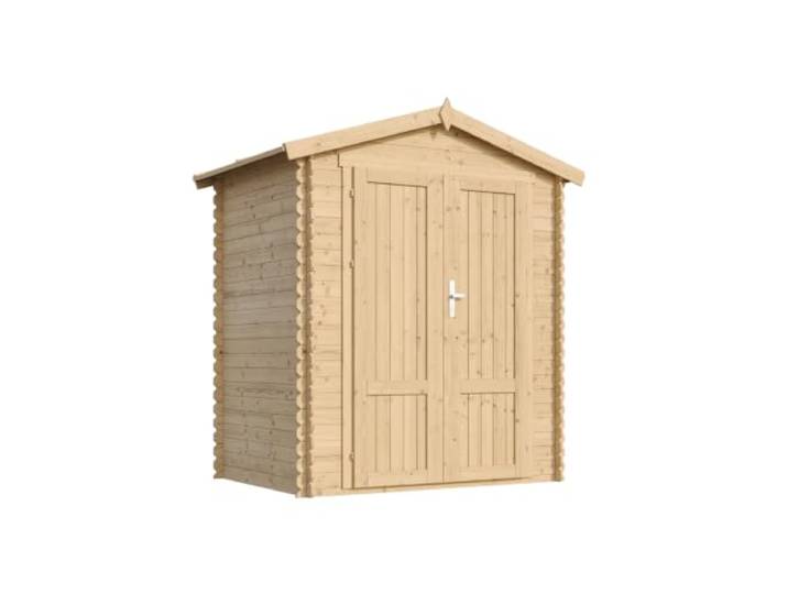 TIMBELA Houten Tuinhuisje - Buitenberging I196xB136xH218 cm / 1,98 m² - Kleine Gereedschapsschuur, Fietsenstalling - Waterdicht Dak, Ramen