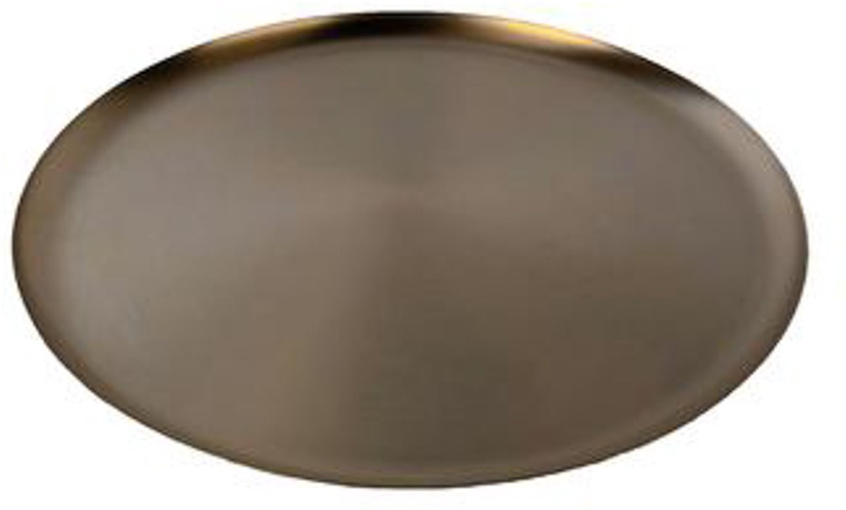 XLBoom Bao Serveerschaal Ø 49 cm - Soft Black - Design dienblad van roestvrij staal