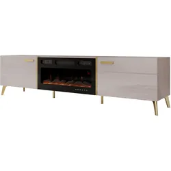 TV-LOWBOARD Picru 2D EF mit Kamin