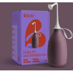 Bidetlity Po-Dusche | Podusche & Intimdusche Royal Ruby / Verpackt | ersetzt Feuchttücher | Wochenbett & Reise-Bidet
