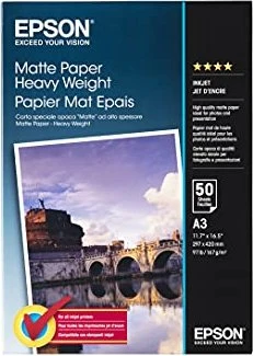Epson Matte Paper Heavy Weight A3 167g 50 Blatt